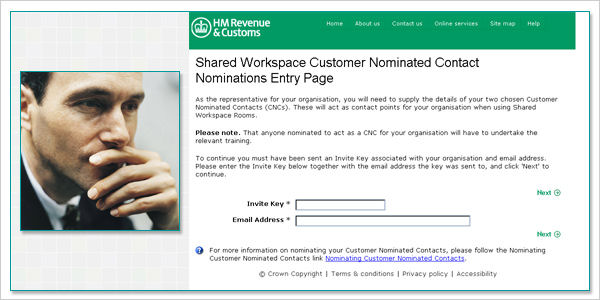 Bruce and the CNC Nominations Entry screen 