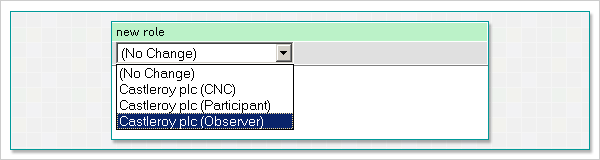 change role column from Select New Role screen